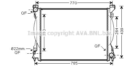 AVA QUALITY COOLING Радиатор, охлаждение двигателя AI2230